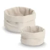 Panière en tissu crème d25cm