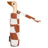 Parapluie compact manche tête de canard peanut butter checkers