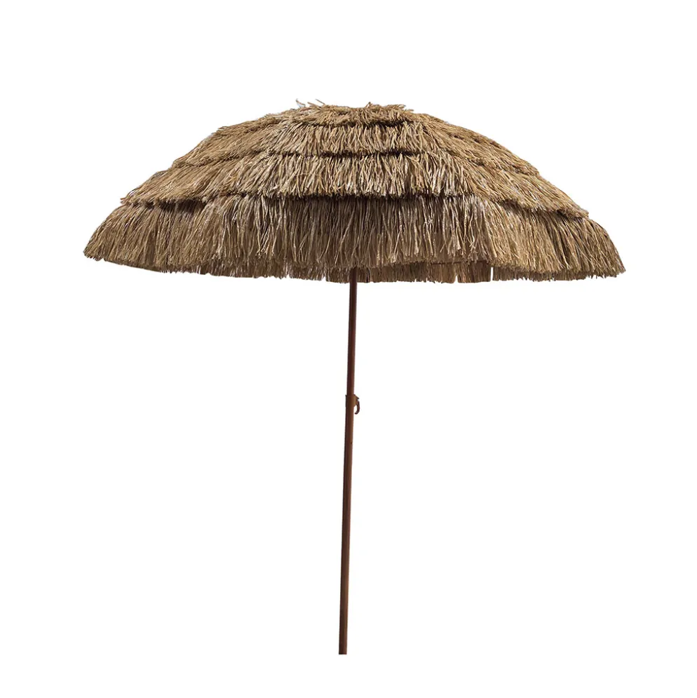 Parasol en paille naturel d200cm - Croisette