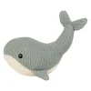 Peluche baleine en coton sauge 20cm - Clodi