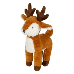 Peluche cerf en tissu brun 30cm - Songes