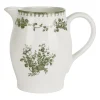 Pichet en faïence vert 1.3L - Faustine