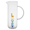 Pichet "love" en verre 1L - Colorea