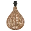 Pied de lampe en rotin h35cm E27 - Brasil