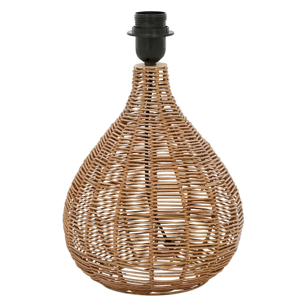 Pied de lampe en rotin h35cm E27 - Brasil