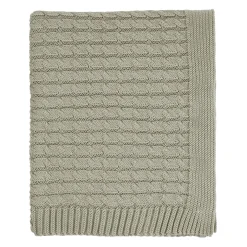 Plaid pour enfant en coton sauge 90x70cm - Clodi