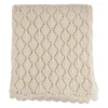 Plaid pour enfant losange en coton écru 90x70cm - Clodi