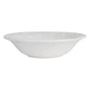Plat creux en faïence blanc d32.5cm - Olivier