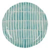 Plat en terre cuite turquoise d33cm - Lisia