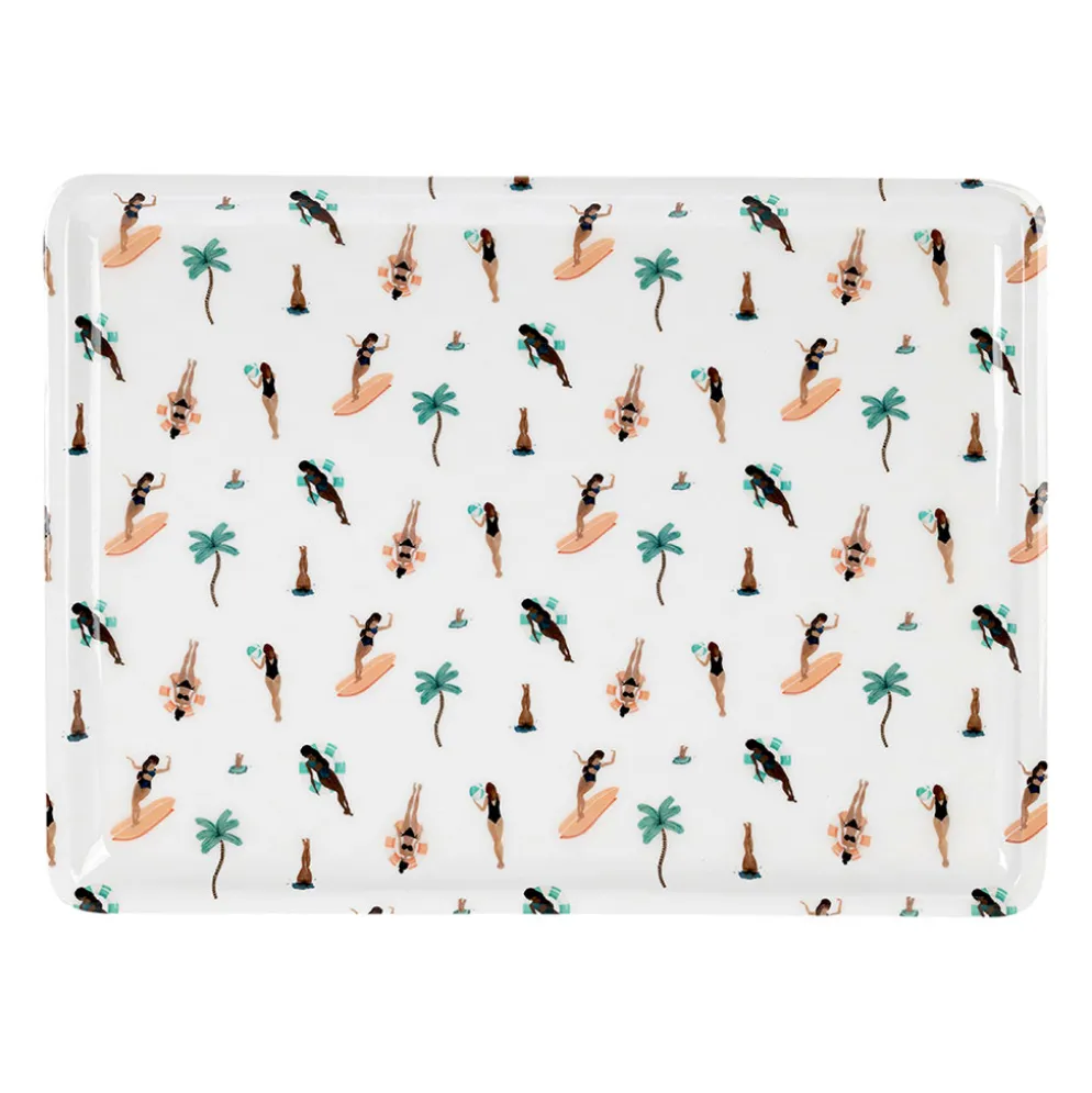 Plateau en fer multicolore 40x30cm - Palma