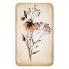 Plateau fleur en fer multicolore 15x25.5cm - Floral
