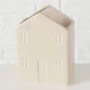 Porte-ustensiles maison en grès beige h17cm