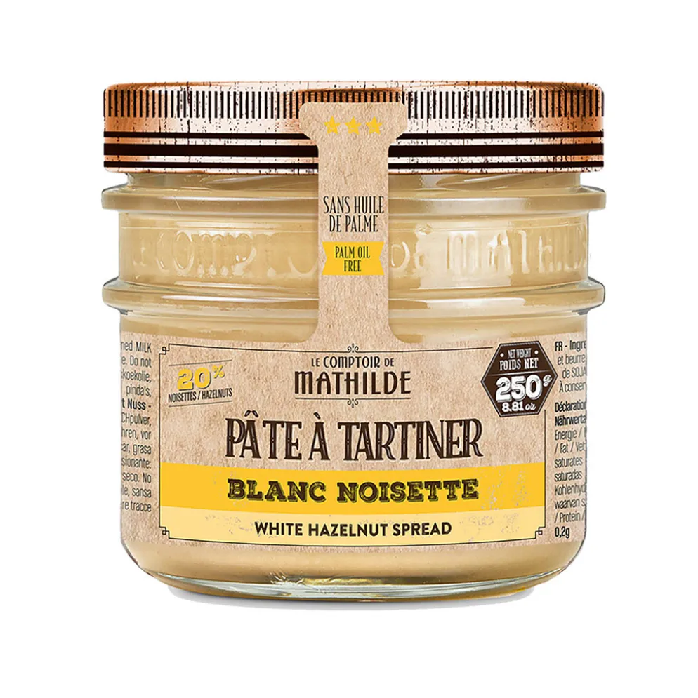 Pâte à tartiner blanc noisette 250g