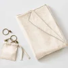 Rideau ajustable en lyocell pampa avec 8 anneaux pince 140x270cm - Lysandre