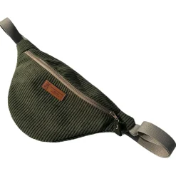 Sac banane en velours kaki