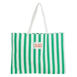 Sac en coton rayé vert - Plouf&Sun