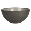 Saladier en grès écru et anthracite d26cm - Jade