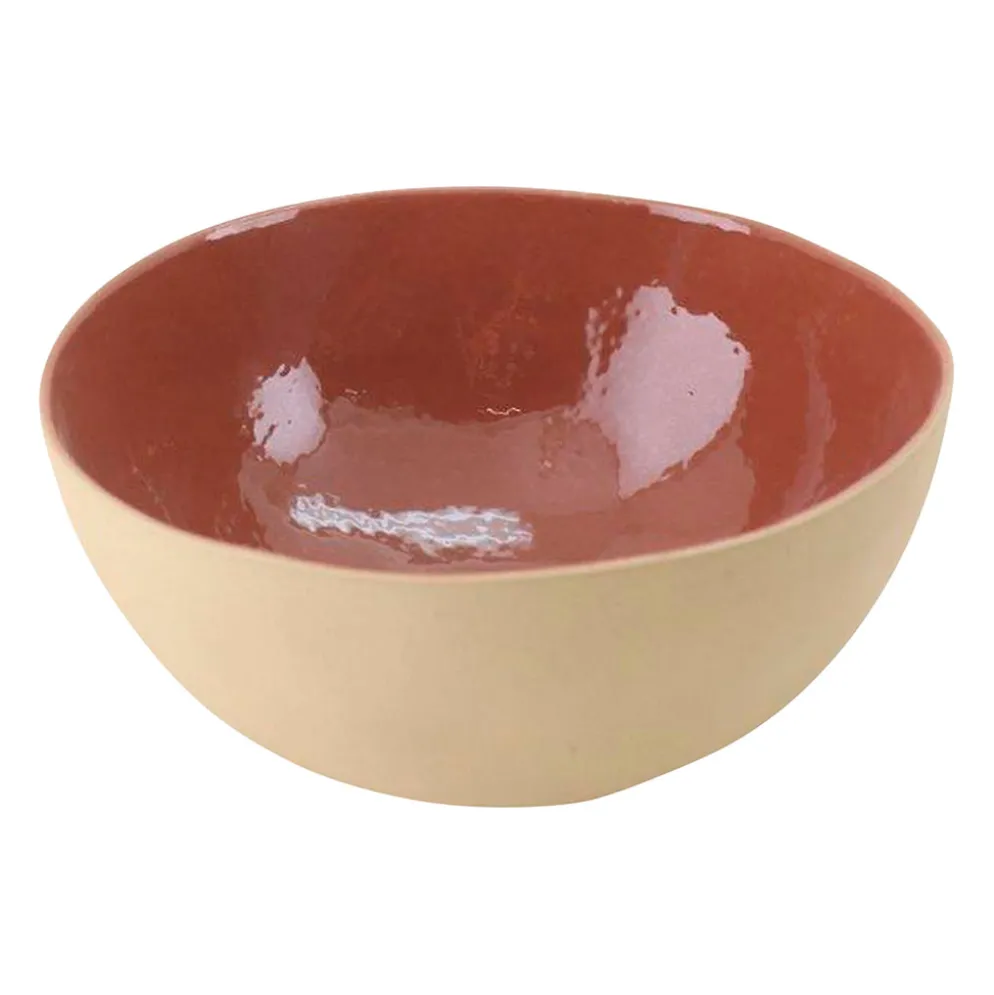 Saladier en grès tomette d26cm - Jade