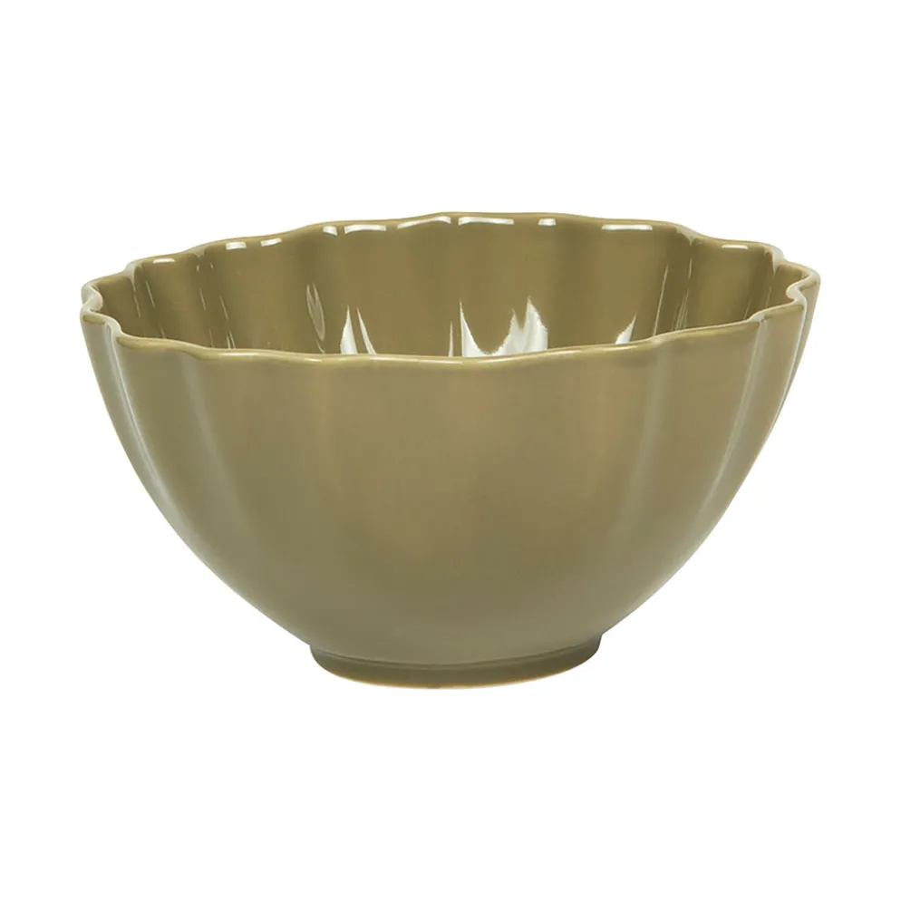 Saladier en grès vert d23cm - Agra