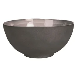 Saladier en grès vieux rose et anthracite d26cm - Jade