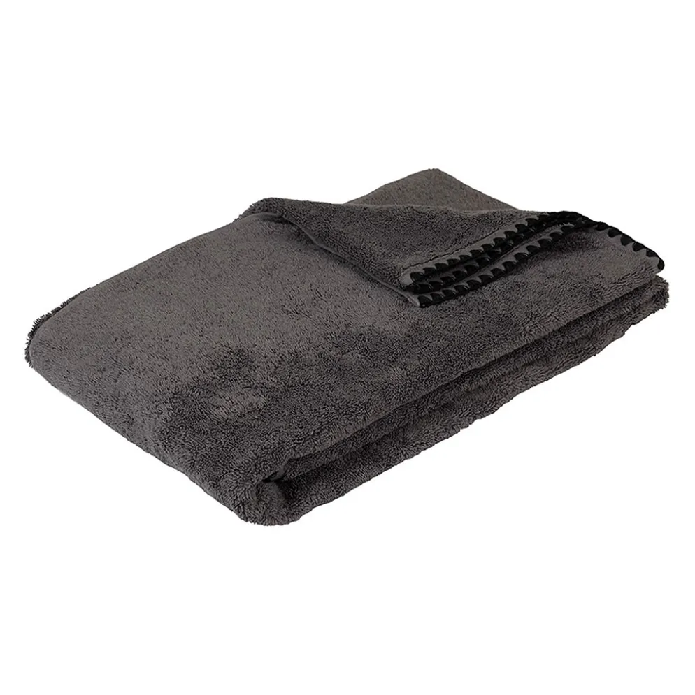 Serviette de douche en coton granit 90x140cm - Issey