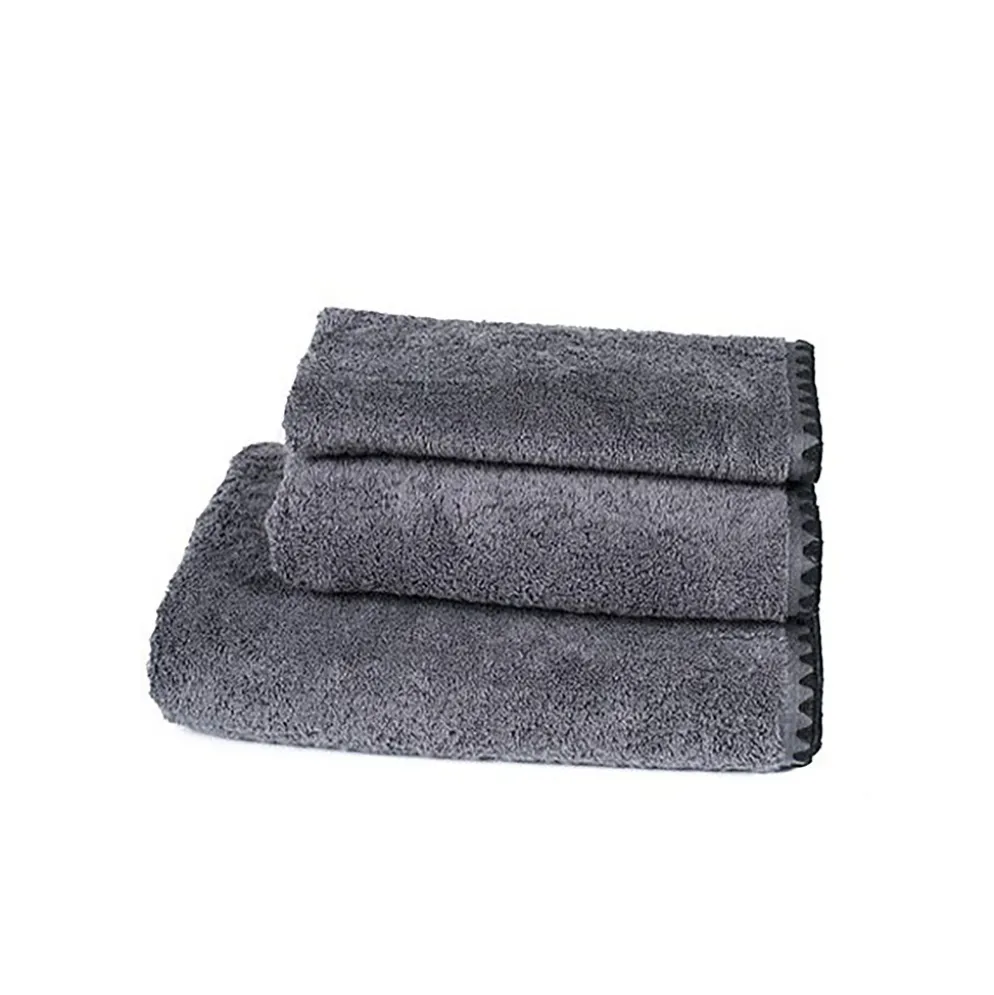 Serviette de toilette invité en coton granit 30x50cm - Issey
