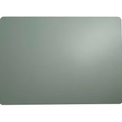Set de table rectangle en simili cuir vert menthe 46x33cm - Optic