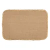 Set de table rectangle en jute naturel 45x30cm - Tressé