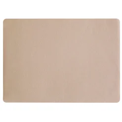 Set de table rectangle simili cuir beige 46x33cm - Optic