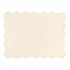 Set de table rectangulaire ivoire en coton