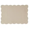 Set de table rectangulaire mastic en coton