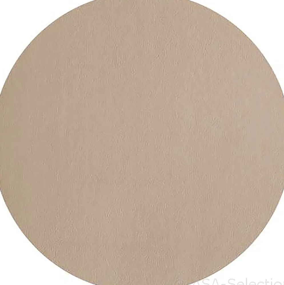 Set de table rond simili cuir beige d38cm - Optic