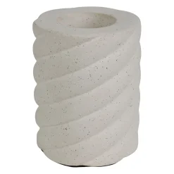 Socle pour ampoule en céramique écru h13cm E27 - Nira