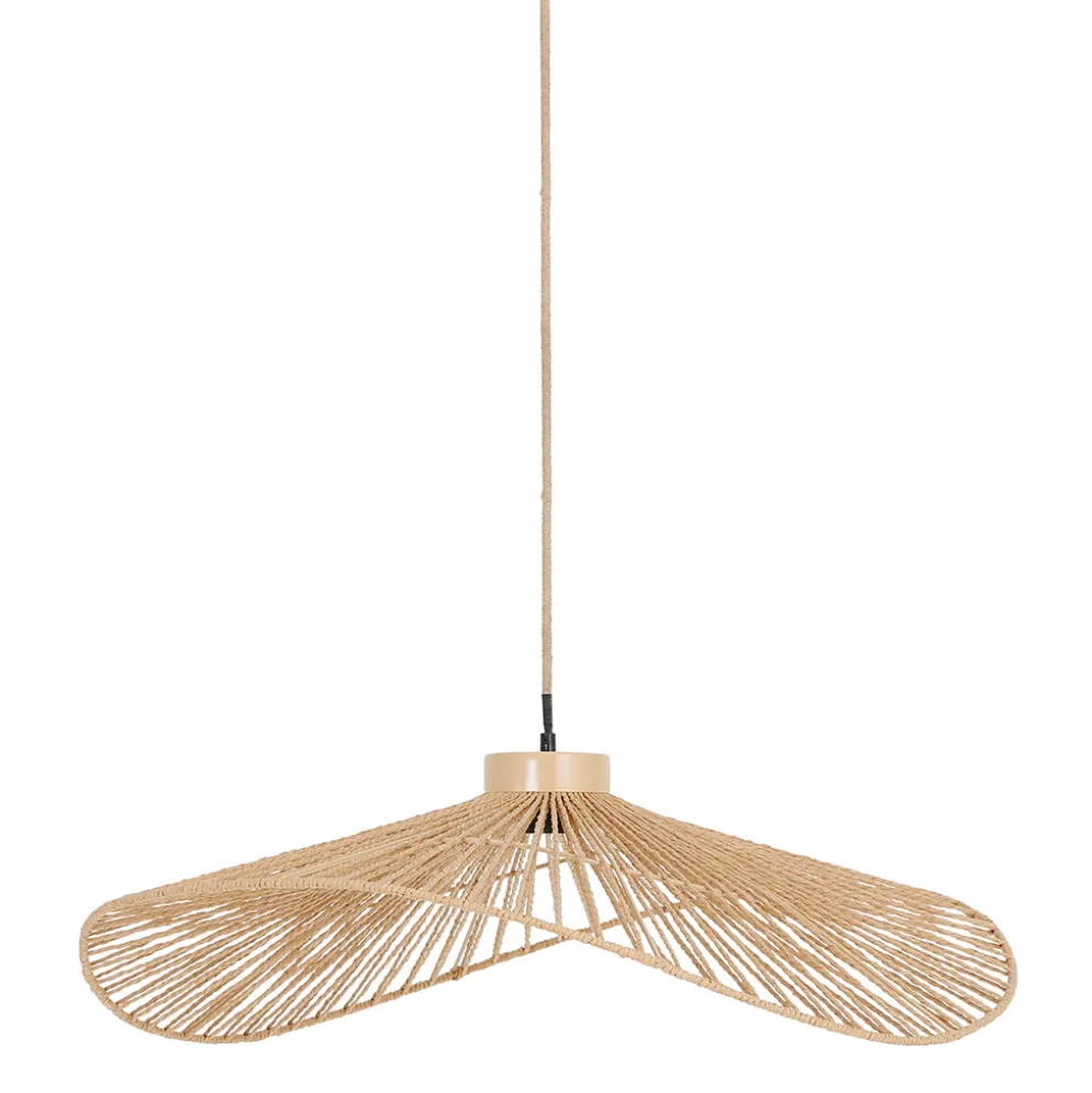 Suspension en corde de papier d71cm E27 - Calyp