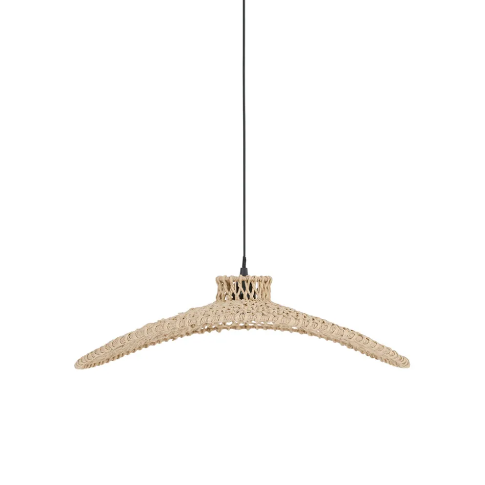 Suspension en corde de papier d50cm E27 - Calyp