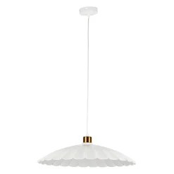 Suspension en fer blanc et doré d40cm E27 - Champart