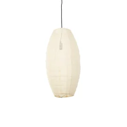Suspension en fer et jute écru d25cm E27 - Ramille