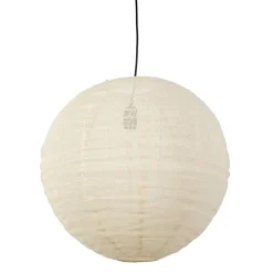 Suspension en fer et jute écru d50cm E27 - Ramille
