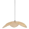 Suspension tulipe en bambou naturel d100cm E27