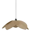Suspension tulipe en fer et jute naturel d110cm E27