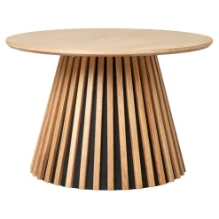 Table basse ronde en bois naturel d70cm - Olivia