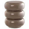 Table d'appoint en verre brun d34cm - Rosa