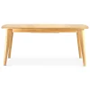 Table de repas avec allonge intégrée en chene naturel 180(+50)x100xh76cm - Sublime