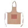Tablier campagne rouge en coton