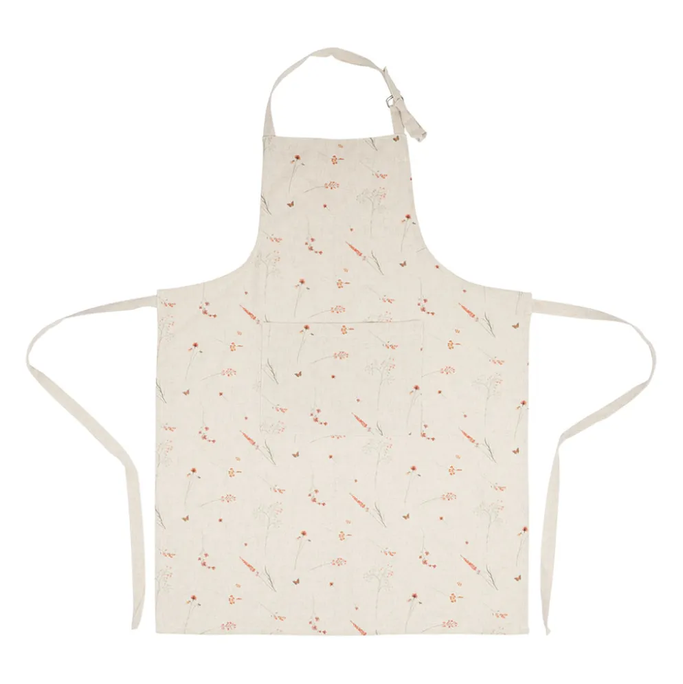 Tablier en coton beige - Lucile