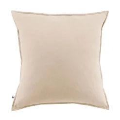 Taie d'oreiller en flanelle sable 63x63cm - Candice