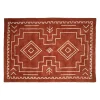Tapis en coton terracotta et écru 200x140cm - Nomadea