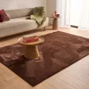 Tapis en fausse fourrure marron 160x230cm - Nube