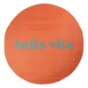 Tapis rond en plastique corail d120cm - Palma