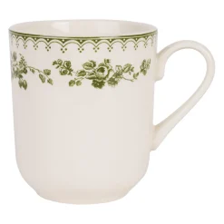 Tasse haute en faïence vert 34cl - Faustine